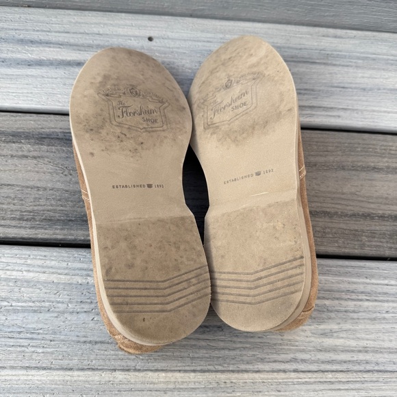 Florsheim Men's Light Brown Slip On Suede Leather Loafers 9M - Picture 8 of 14